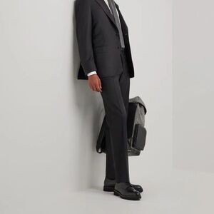 Canali PANTS IN BLACK WOOL